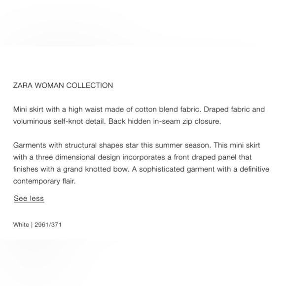 🦋 Bloggers Favorite 🦋 NWT Zara Knotted Mini Skirt ZW Collection Size M - Picture 16 of 16